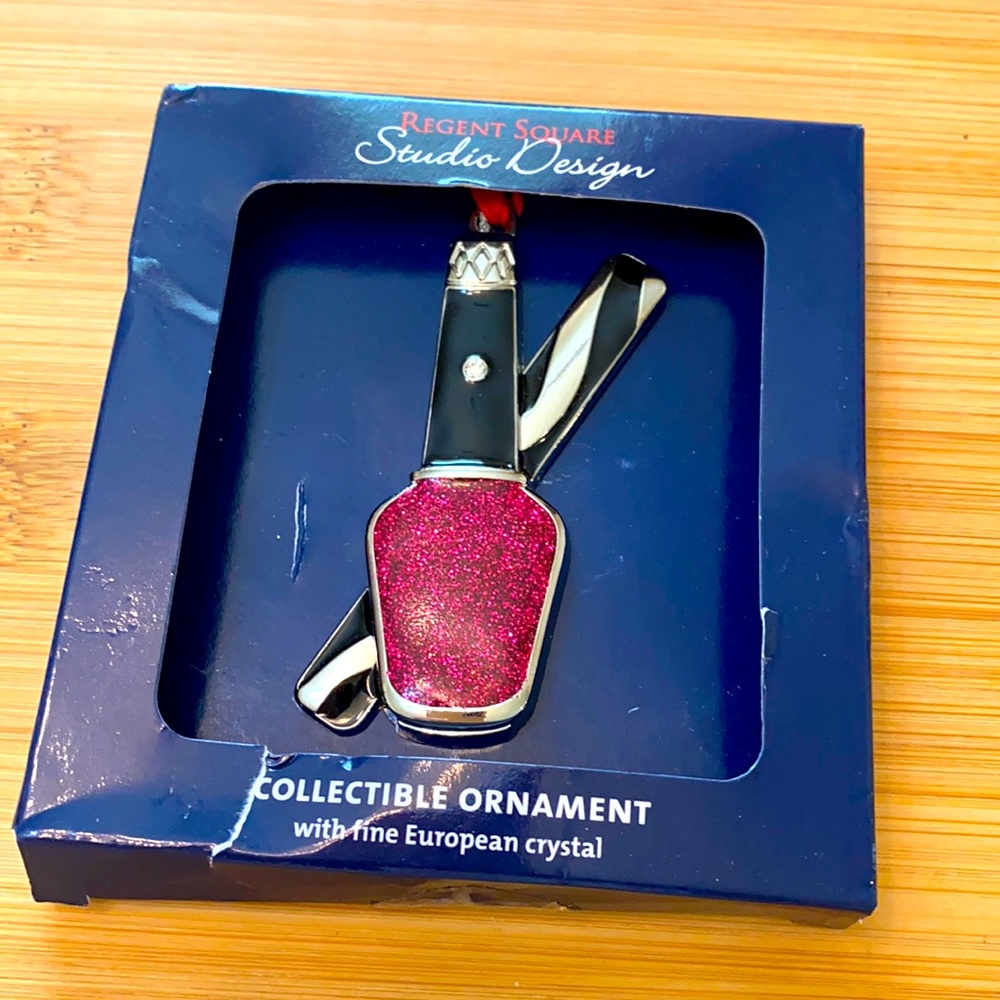 Studio Design Harvey Lewis Nail File And Nail Polish Bottle Keychain Accessory